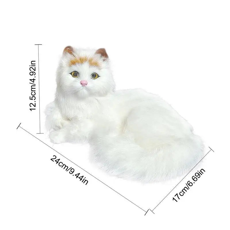 Realistic Cat Plush Stuffed Toy