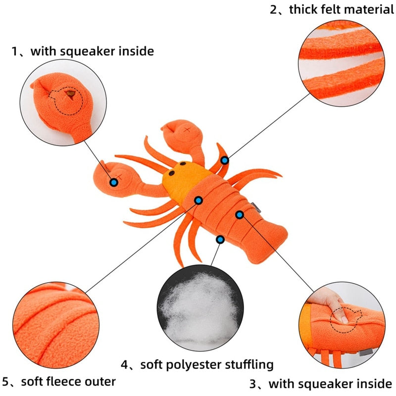 Lobster Dog Plush Toy