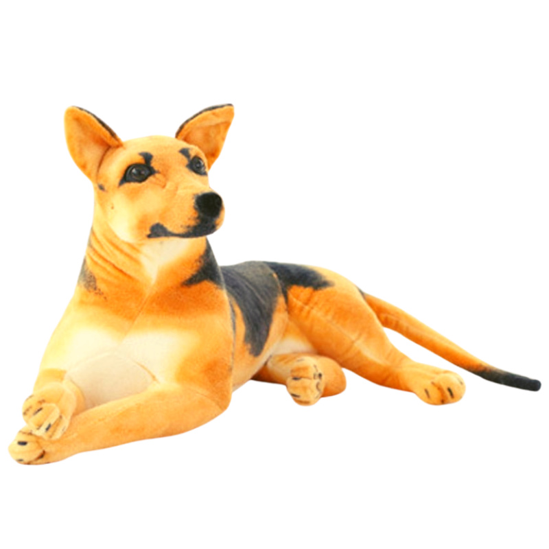 Realistic German Shepherd Dog Plush Stuffed Toy