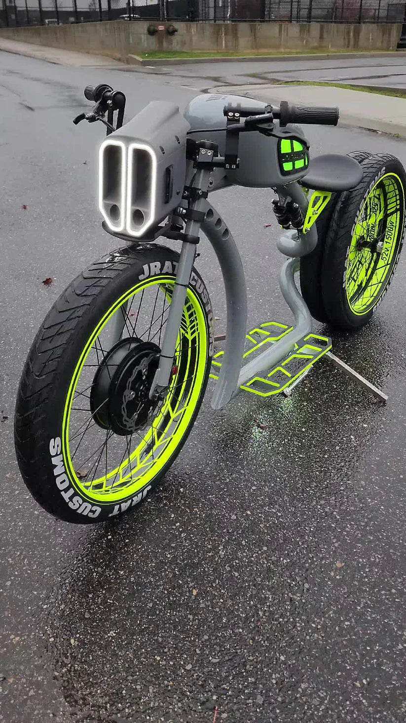 Retro Custom Fat Tire Electric Bike