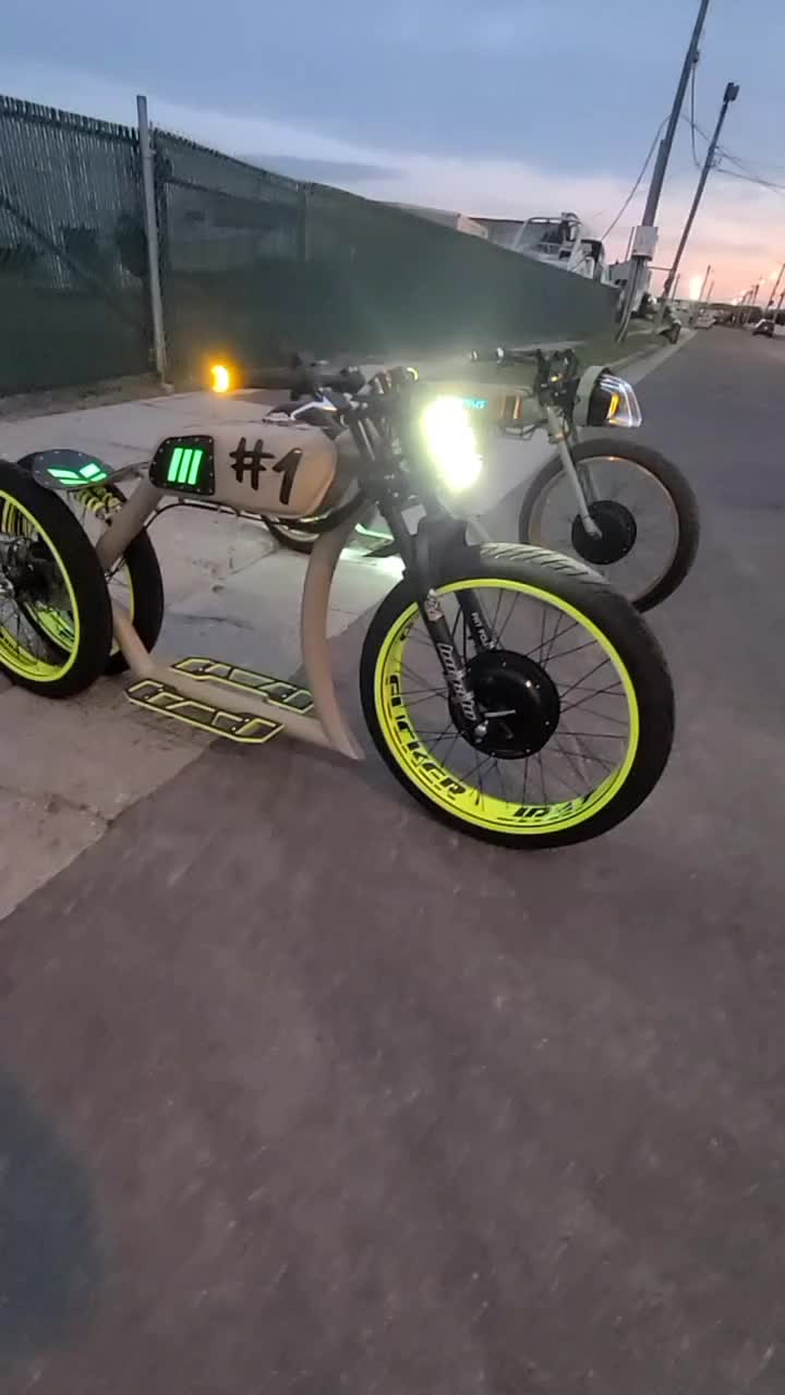 Retro Custom Fat Tire Electric Bike