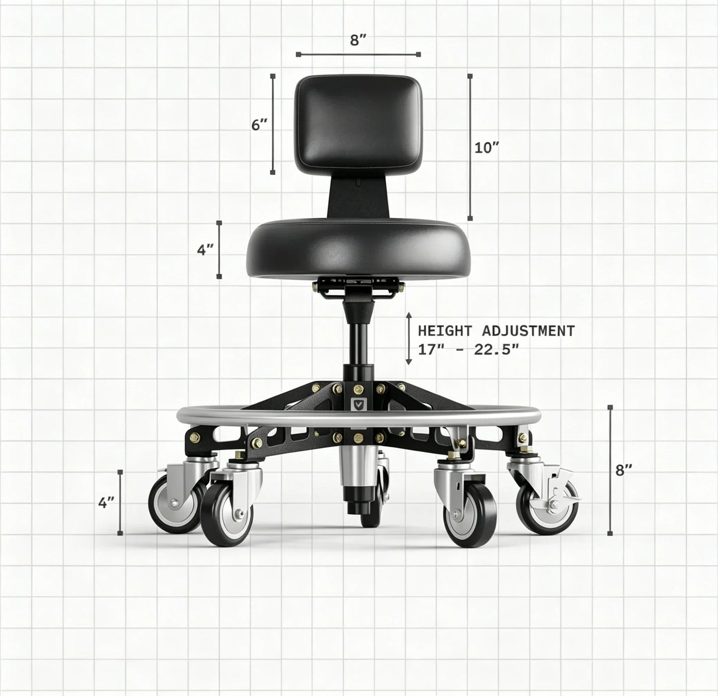 Dual-Height Professional Shop Seating Bundle