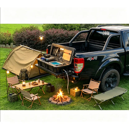 🏕️ Portable Camping Kitchen, Ideal for Hiking, Tent & 4WD Storage Use