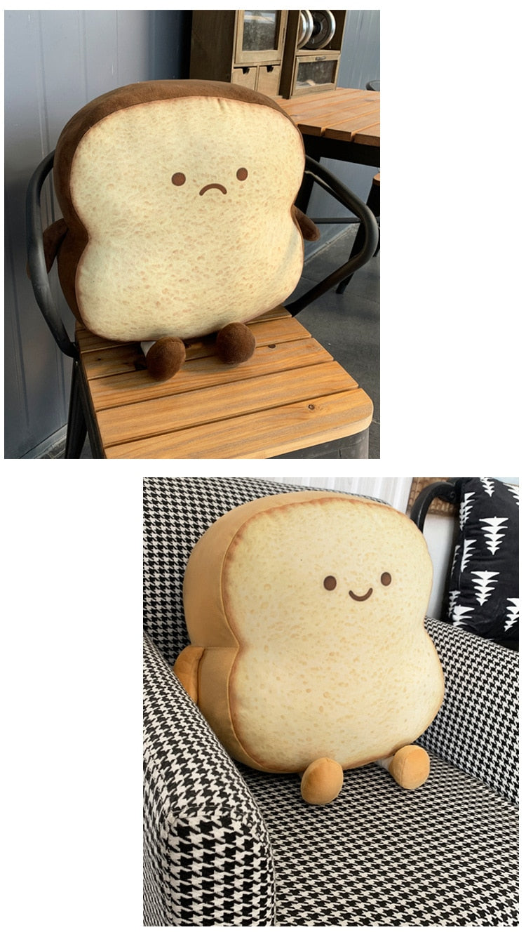 Toast Plush Stuffed Toy Pillow