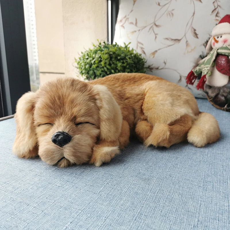 Realistic Golden Retriever Dog Plush Toy
