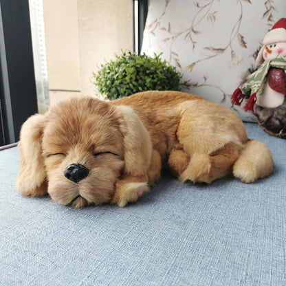 Realistic Golden Retriever Dog Plush Toy