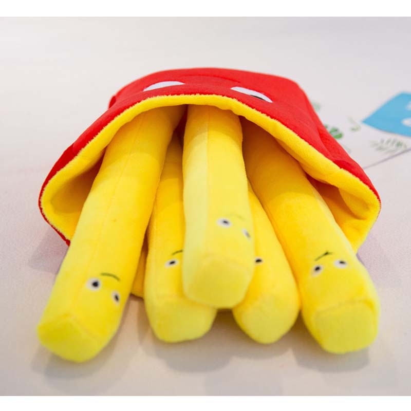 Simulation Food Fries Pillow Pizza Plush Toy