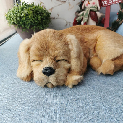 Realistic Golden Retriever Dog Plush Toy