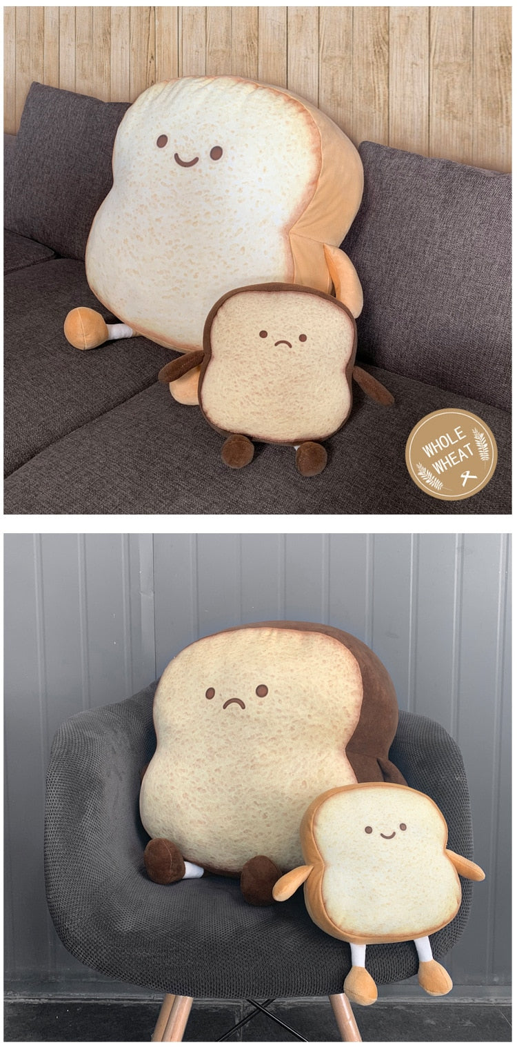 Toast Plush Stuffed Toy Pillow