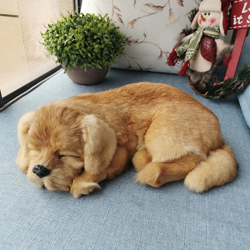 Realistic Golden Retriever Dog Plush Toy