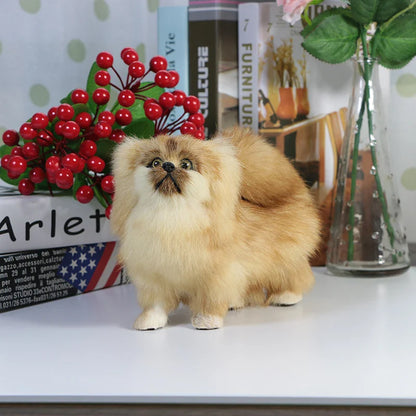 Realistic Pekingese Dog Plush Toy
