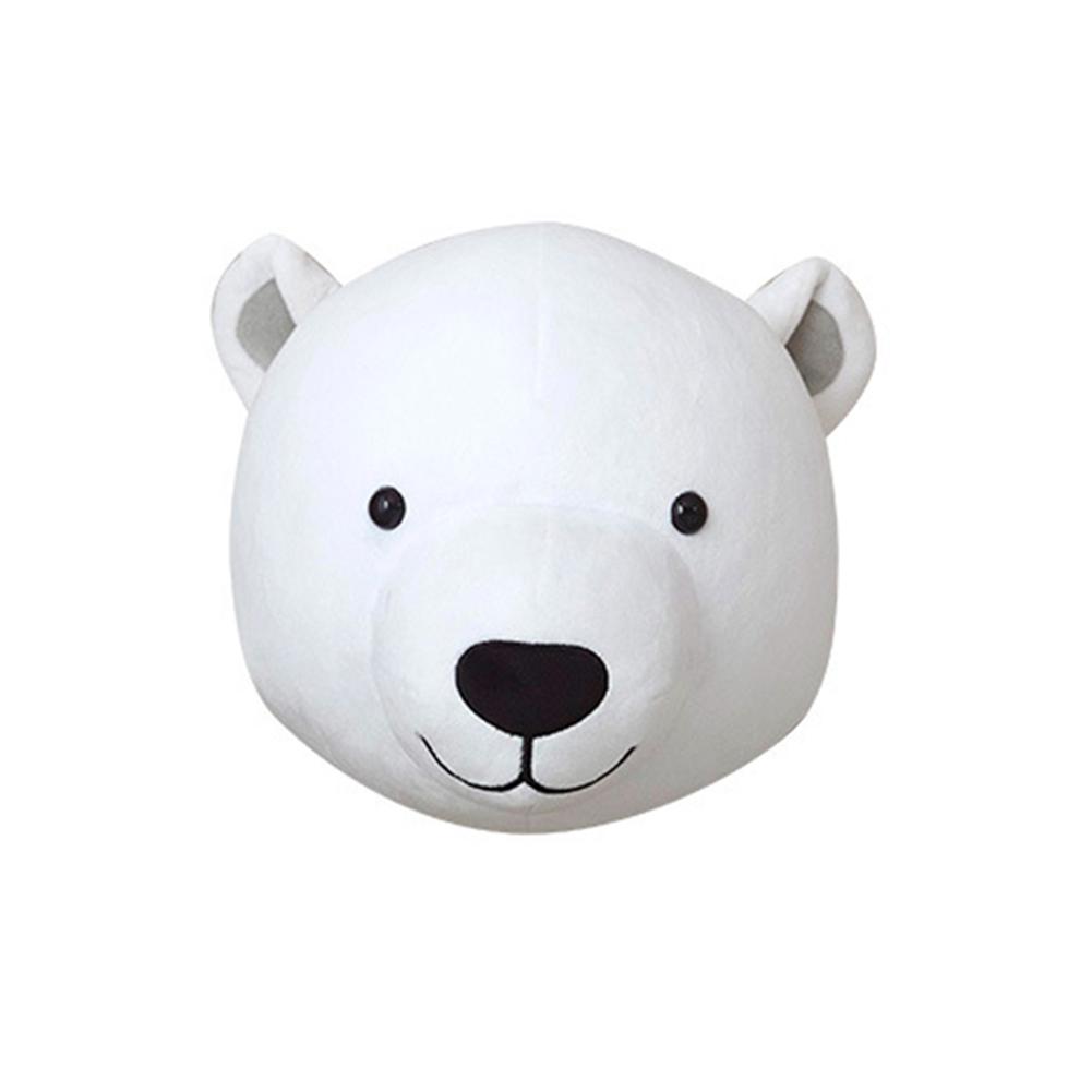 Animal Head Wall Decor Stuffed Animal Plush Toy