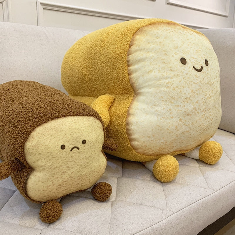 Toast Plush Stuffed Toy Pillow