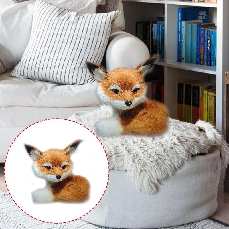 Realistic Fox Plush Stuffed Toy