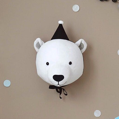 Animal Head Wall Decor Stuffed Animal Plush Toy