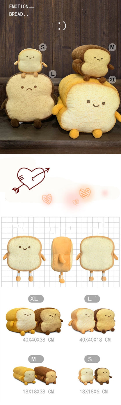 Toast Plush Stuffed Toy Pillow