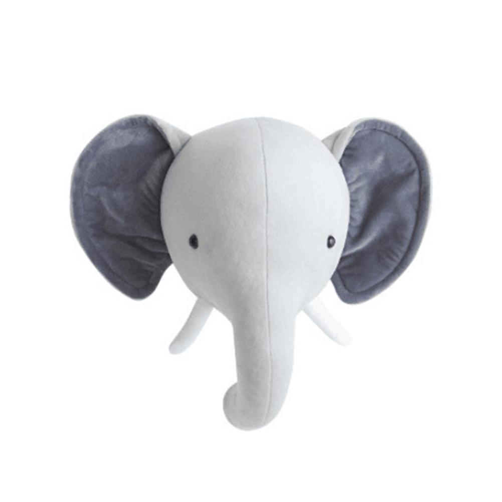 Animal Head Wall Decor Stuffed Animal Plush Toy