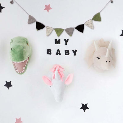 Animal Head Wall Decor Stuffed Animal Plush Toy