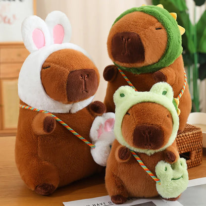 Capybara Squishmallow Dinosaur Plush