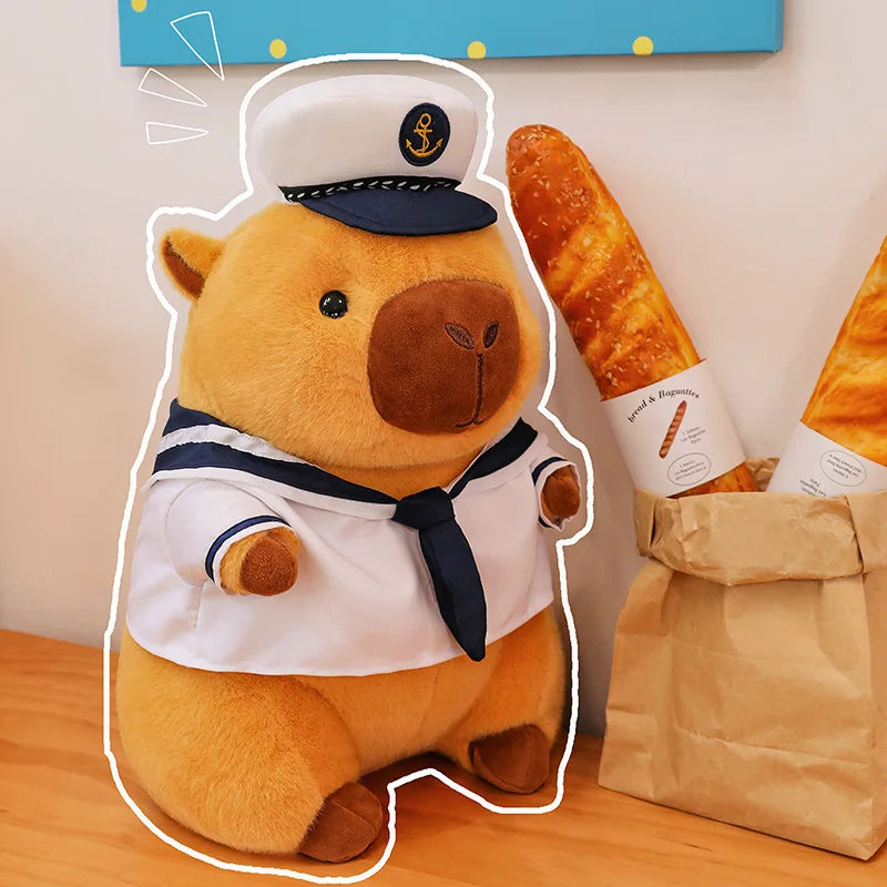 Capybara Navy Sailor Squishmallow