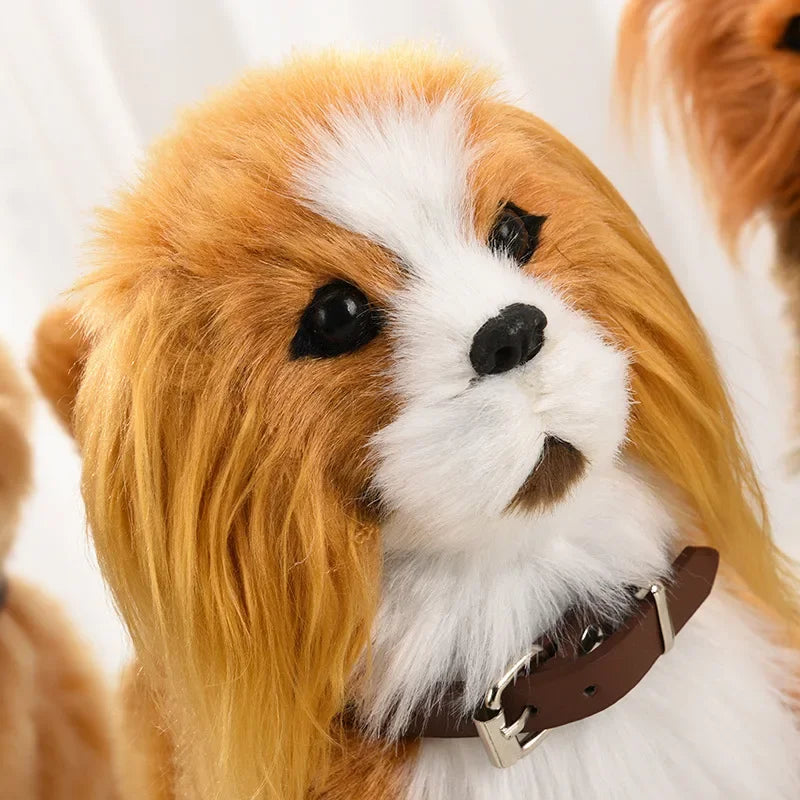 Interactive Robot Puppy – Voice-Controlled Walking Plush Dog Toy