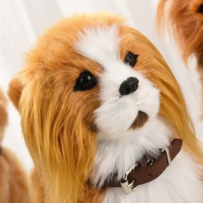 Interactive Robot Puppy – Voice-Controlled Walking Plush Dog Toy