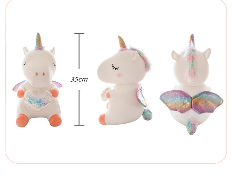 Unicorn Stuffed Animal Toy Plush Hugging Pillow