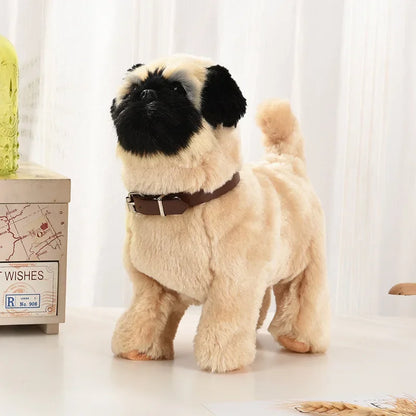 Interactive Robot Puppy – Voice-Controlled Walking Plush Dog Toy
