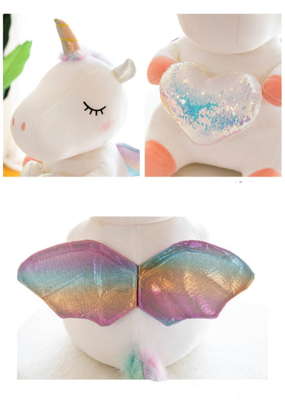 Unicorn Stuffed Animal Toy Plush Hugging Pillow