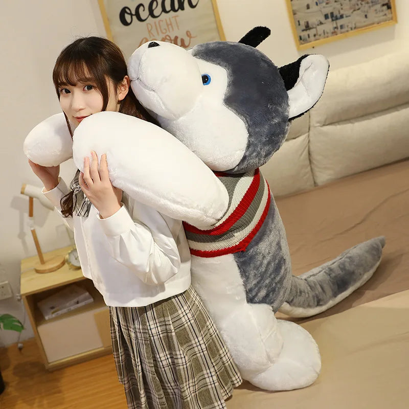 Large Husky Plush Stuffed Toy