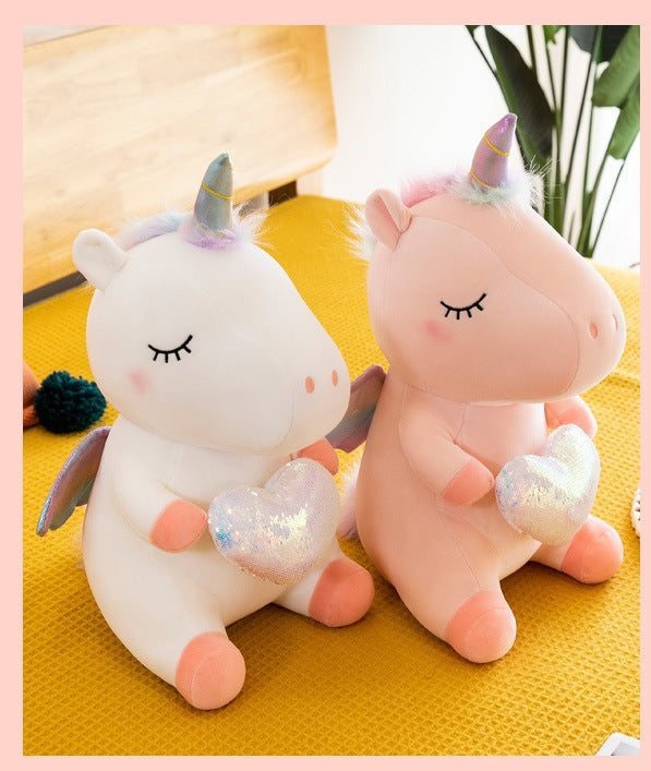 Unicorn Stuffed Animal Toy Plush Hugging Pillow