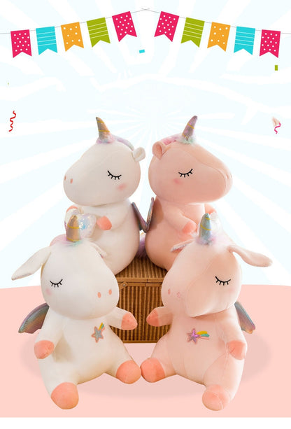 Unicorn Stuffed Animal Toy Plush Hugging Pillow