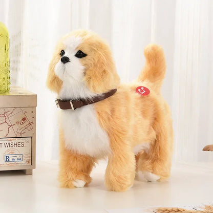 Interactive Robot Puppy – Voice-Controlled Walking Plush Dog Toy