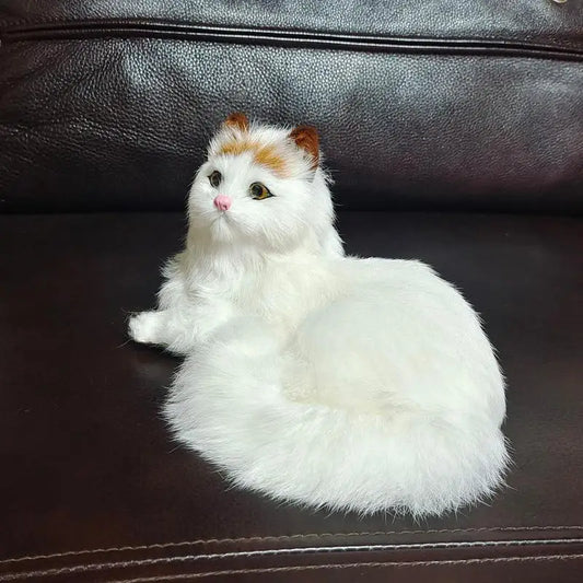 Realistic Cat Plush Stuffed Toy