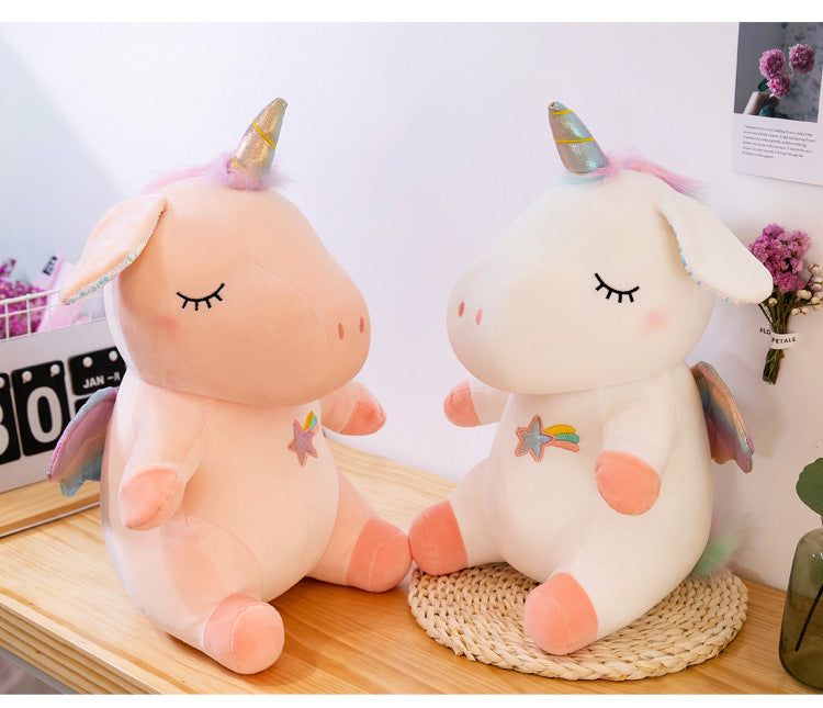 Unicorn Stuffed Animal Toy Plush Hugging Pillow