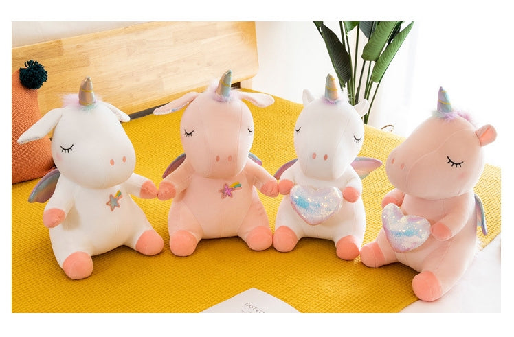 Unicorn Stuffed Animal Toy Plush Hugging Pillow