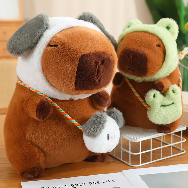 Capybara Squishmallow Dinosaur Plush