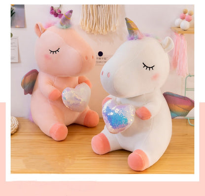 Unicorn Stuffed Animal Toy Plush Hugging Pillow