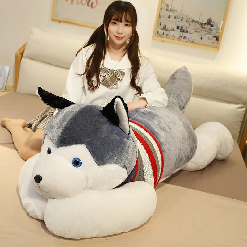 Large Husky Plush Stuffed Toy
