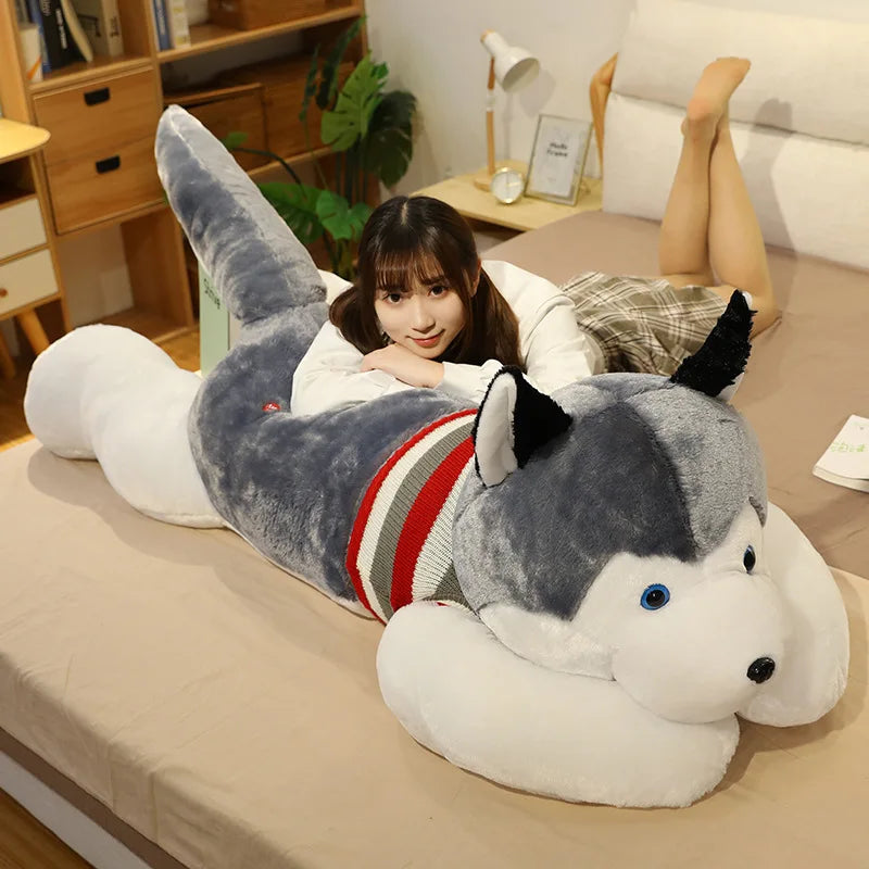 Large Husky Plush Stuffed Toy