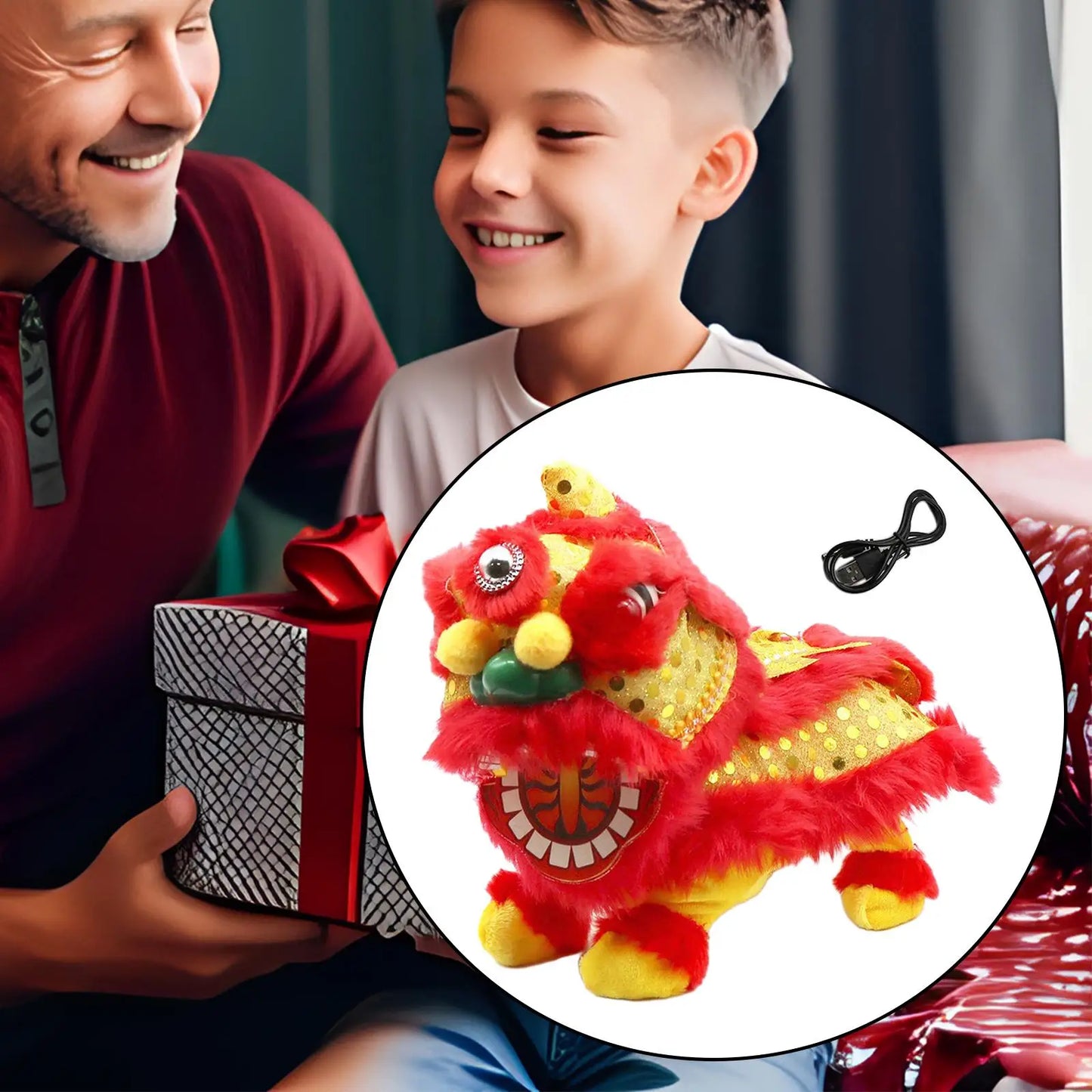 Electric Singing Dancing Lion Toy