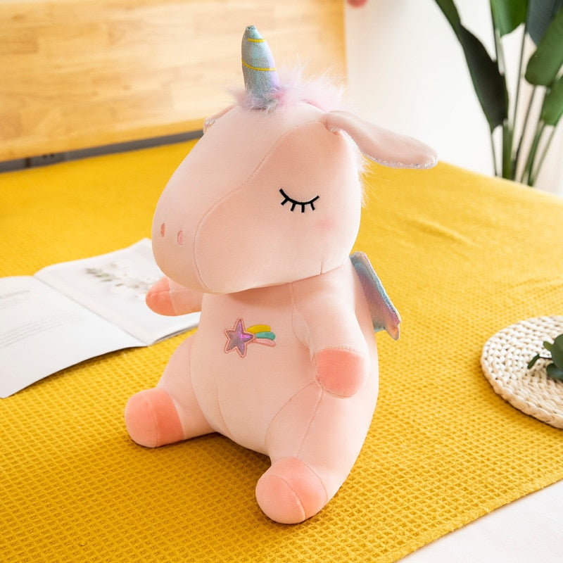 Unicorn Stuffed Animal Toy Plush Hugging Pillow