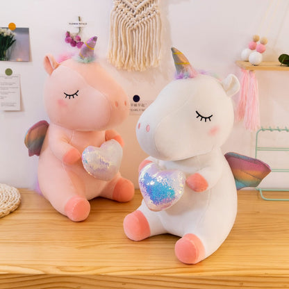 Unicorn Stuffed Animal Toy Plush Hugging Pillow