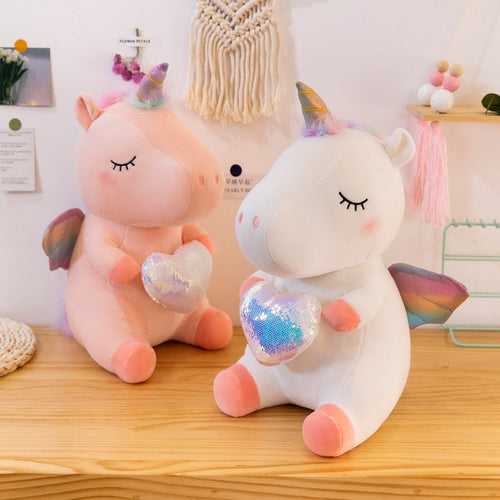 Unicorn Stuffed Animal Toy Plush Hugging Pillow