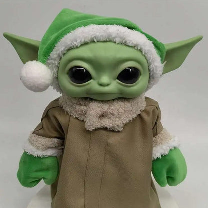 Christmas Yoda Grogu Action Toy