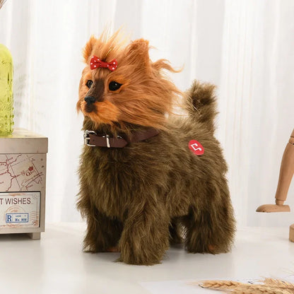 Interactive Robot Puppy – Voice-Controlled Walking Plush Dog Toy