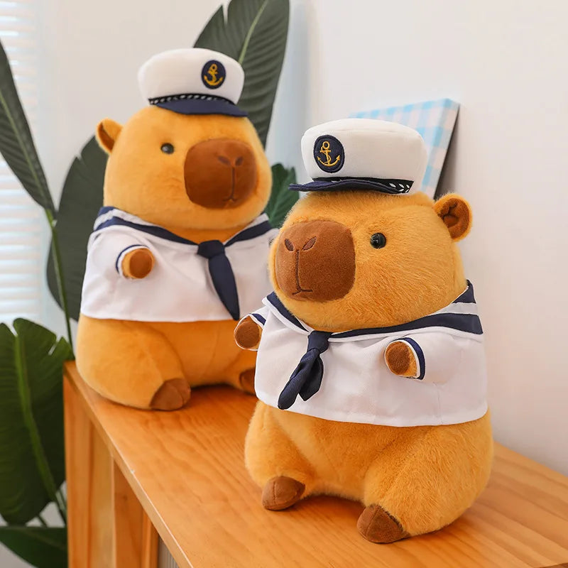 Capybara Navy Sailor Squishmallow