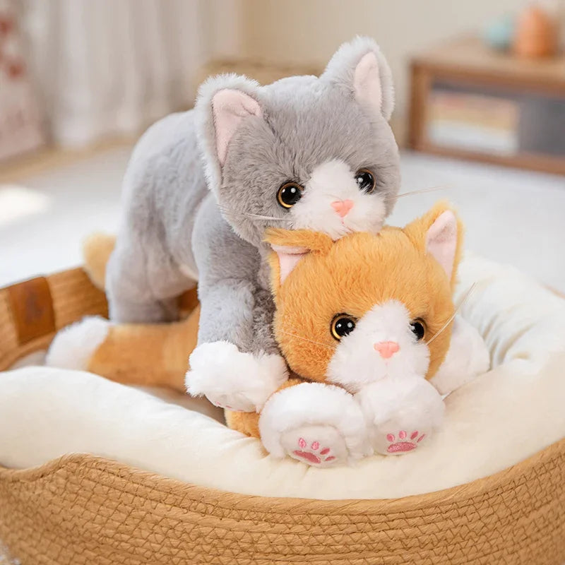 Realistic Cat Doll Plush Stuffed Toy
