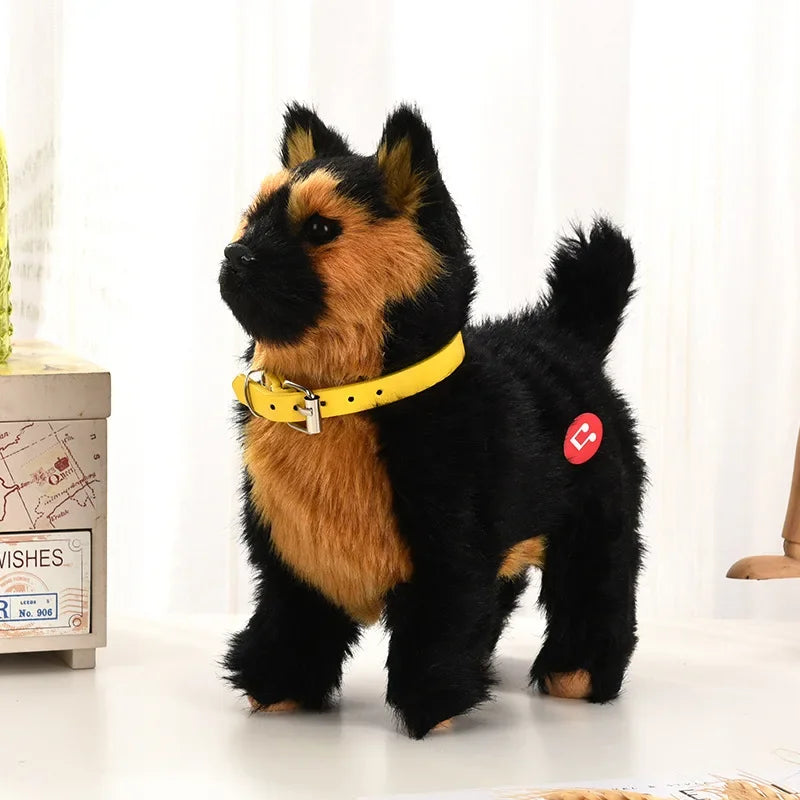 Interactive Robot Puppy – Voice-Controlled Walking Plush Dog Toy