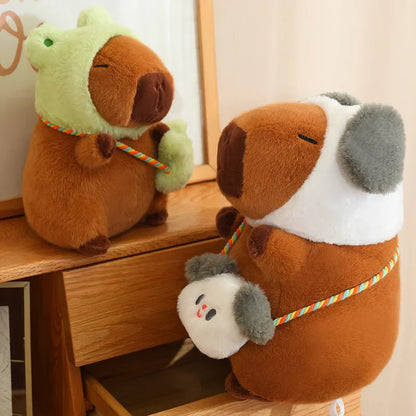 Capybara Squishmallow Dinosaur Plush